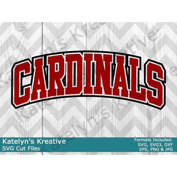 Cardinals Arched SVG Files
