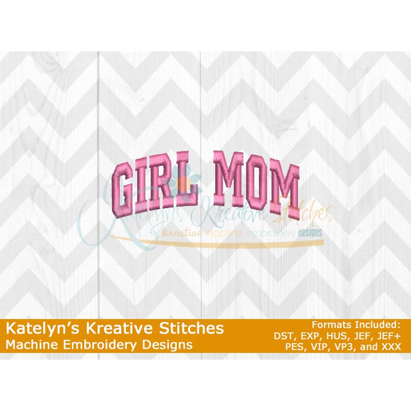 Girl Mom Arched Embroidery, 2 image