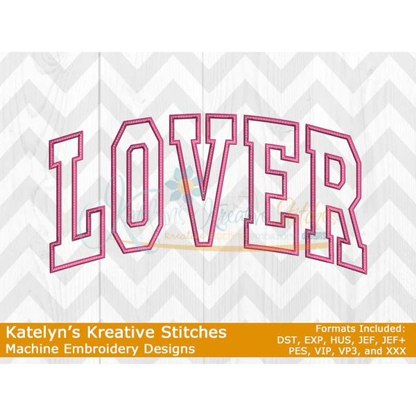 Lover Arched Applique Embroidery