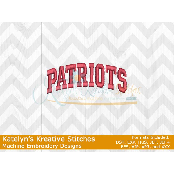 Patriots Arched Satin 4x4