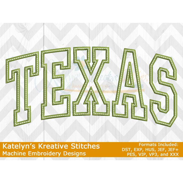 Texas Arched Applique
