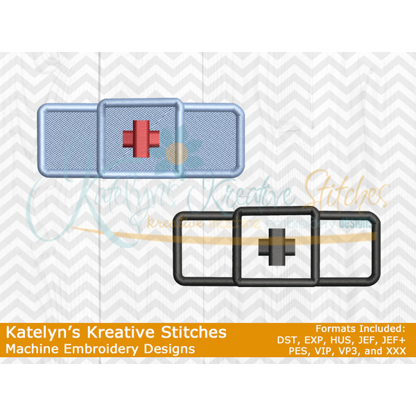 Bandaid with Medic Cross - Filled and Outline Versions