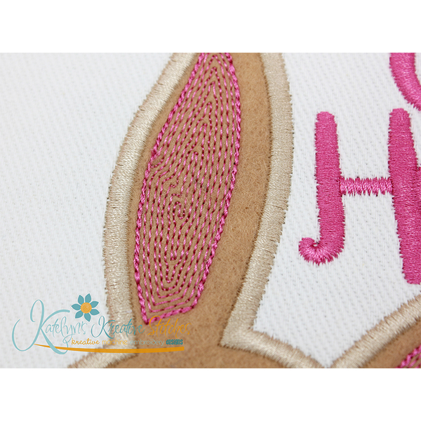 Oh Hello Bunny Face Applique - FREE, 3 image