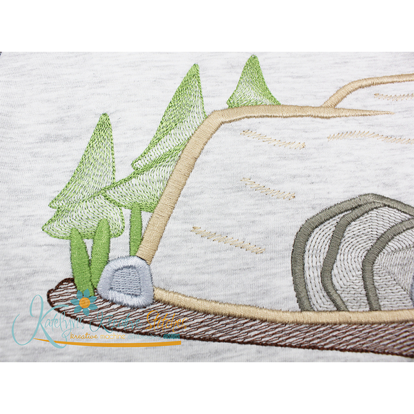 The Tomb - He Is Risen - Easter Story Applique, 2 image