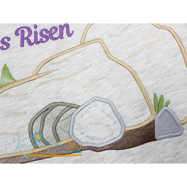 The Tomb - He Is Risen - Easter Story Applique, 3 image