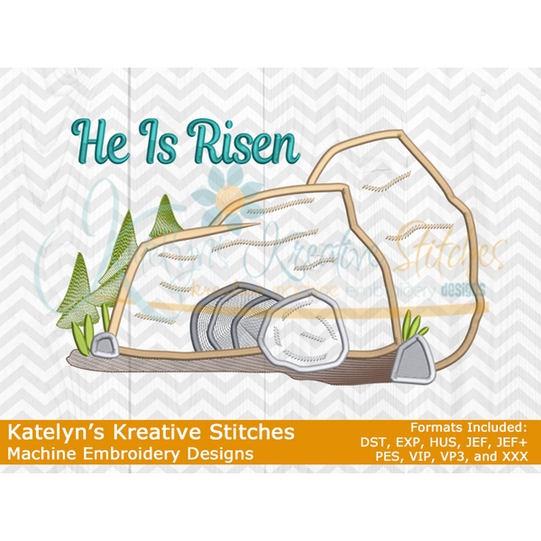 The Tomb - He Is Risen - Easter Story Applique, 5 image
