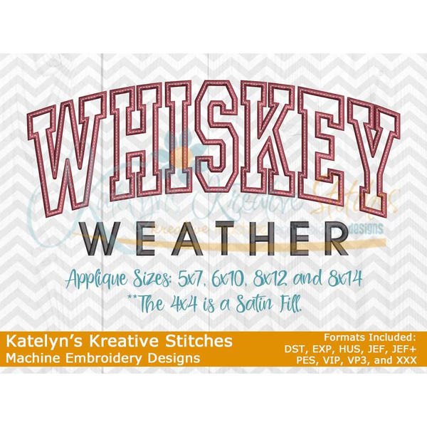 Whiskey Weather Arched