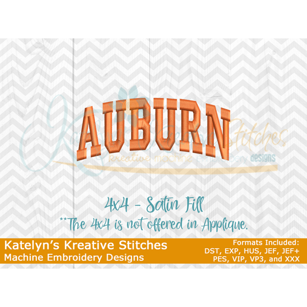 Auburn Arched Embroidery