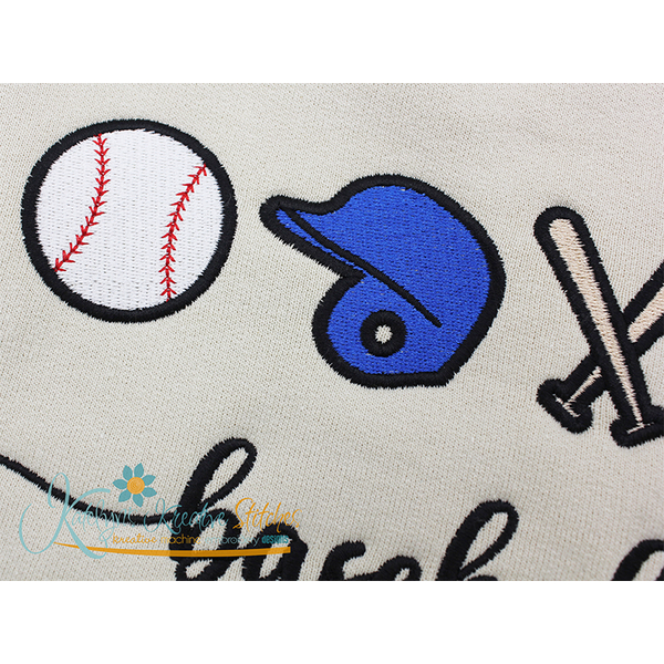 Baseball Helmet - Filled and Outline Versions, 2 image