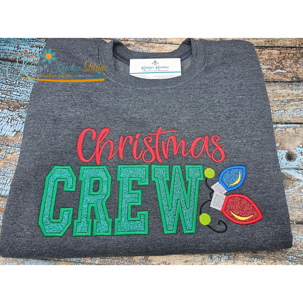 Christmas Crew Applique Embroidery