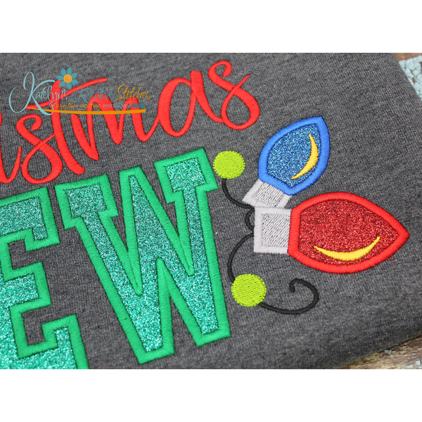 Christmas Crew Applique Embroidery