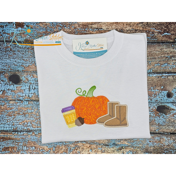 Fall Weather Applique Embroidery