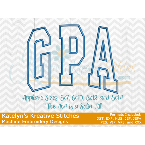 GPA Arched Embroidery