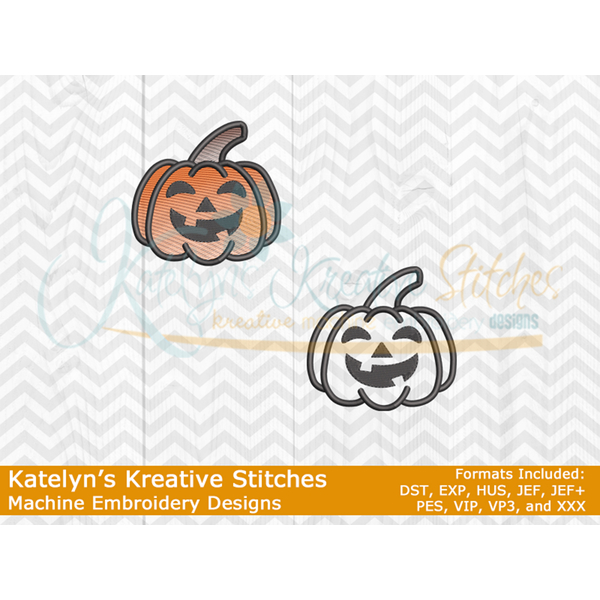Jack o Lantern - Filled and Outline Versions