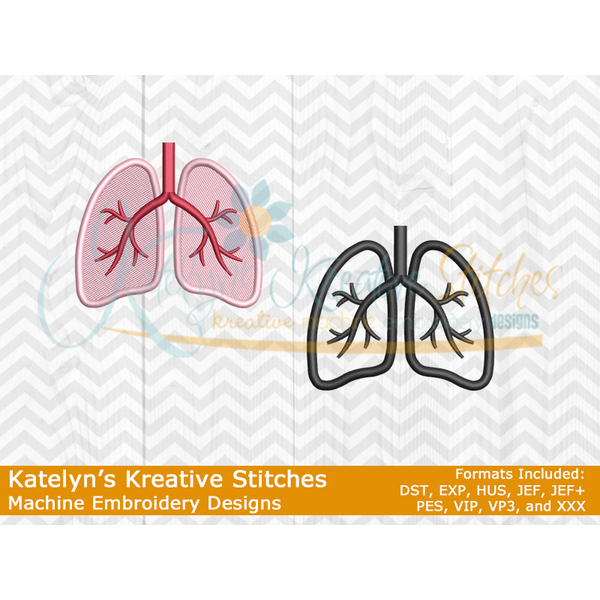 Lungs - Filled and Outline Versions