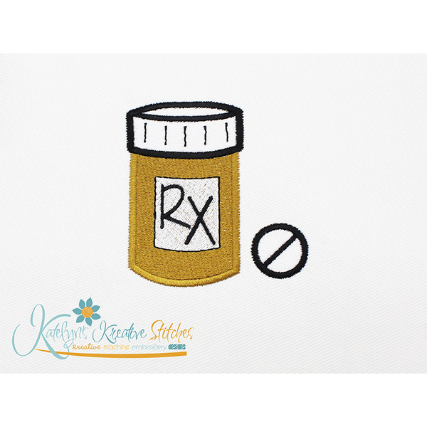 Medicine Bottle - Filled and Outline Versions, 2 image