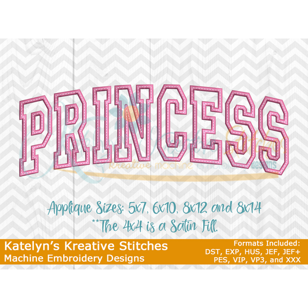 Princess Arched Embroidery