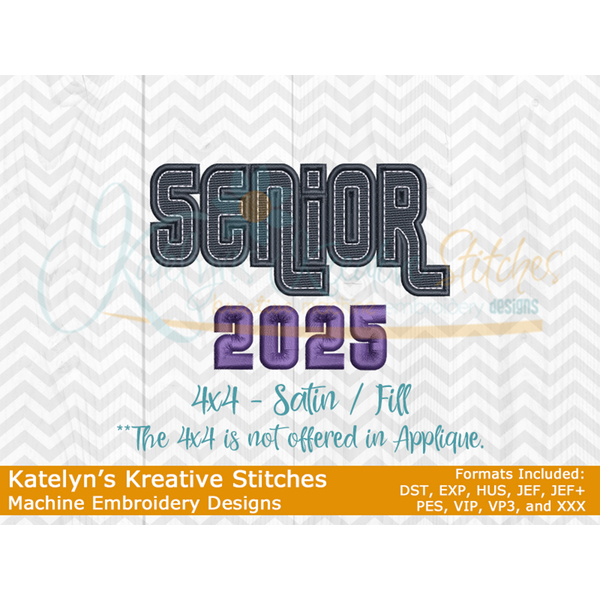 Senior 2025 Block Embroidery