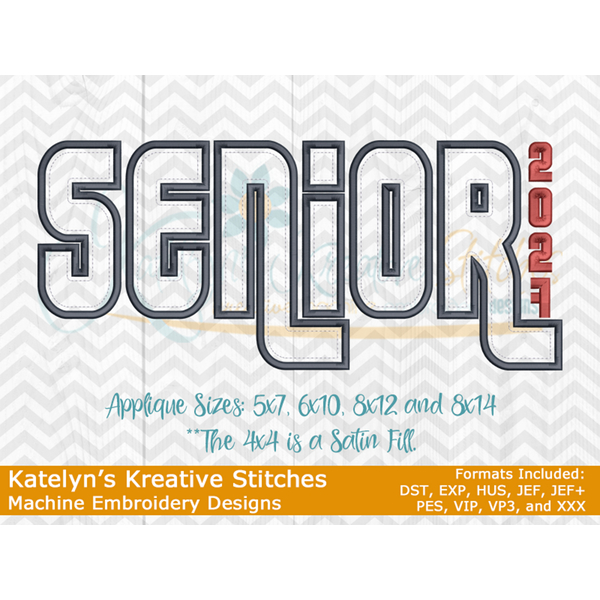 Senior 2027 Block Embroidery