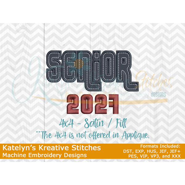 Senior 2027 Block Embroidery