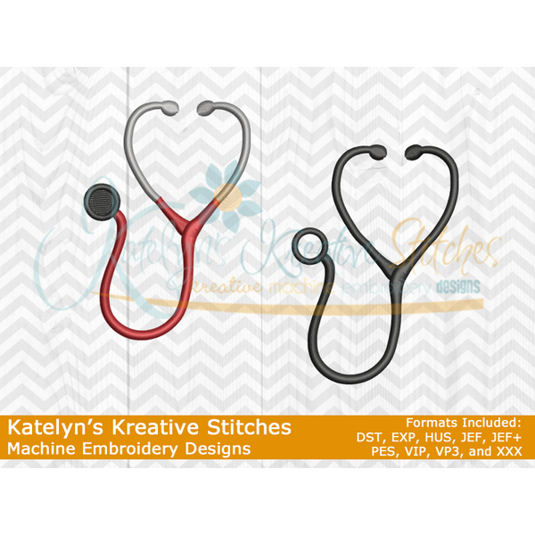 Stethoscope - Filled and Outline Versions