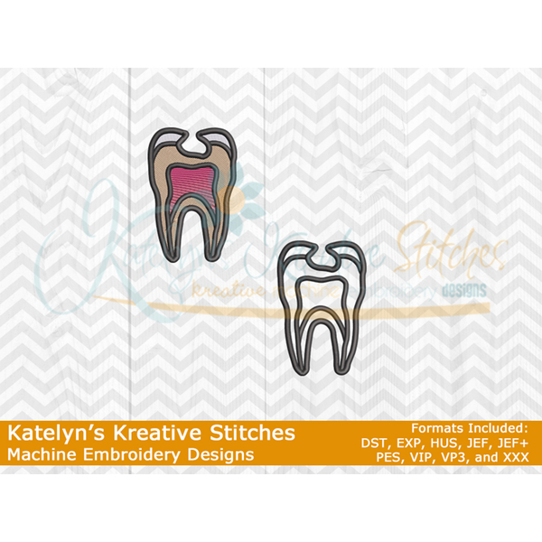 Tooth - Filled and Outline Versions