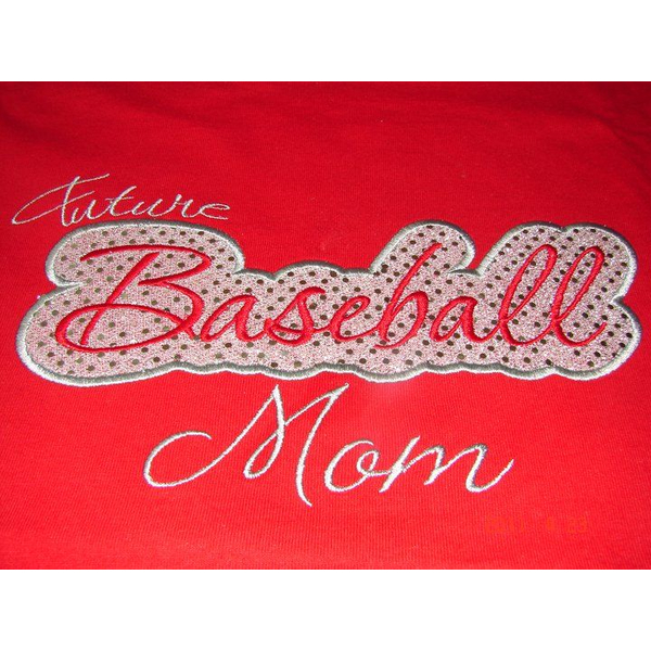 Baseball Applique Script