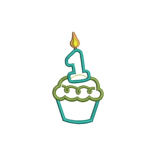Birthday Cupcake 1