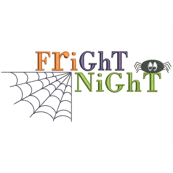Fright Night  Text with Spider Snap Shot