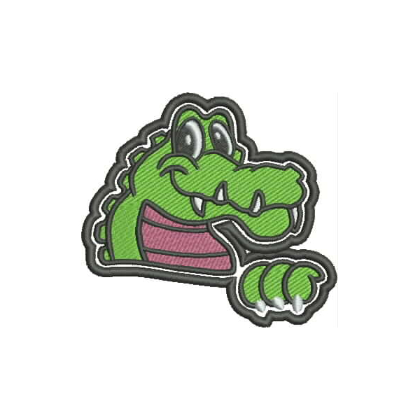 Gator Mascot Fill Stitch Snap Shot