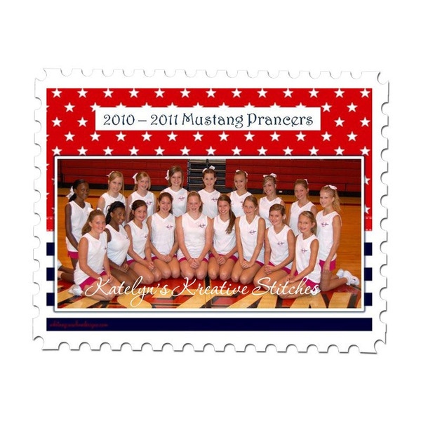 Horseshoe Applique used on practice tees