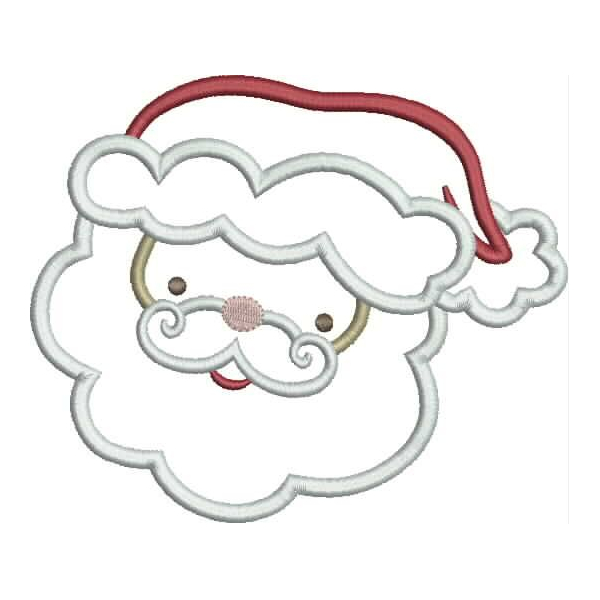 Santa Applique Face Snap Shot