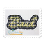 Band Applique Script Satin