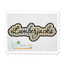 Lumberjack Applique Script Satin