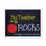 My Teacher Rocks Chalkboard Applique