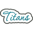 Titans Applique Script Satin Snap Shot