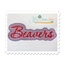 Beavers Applique Script Zig Zag