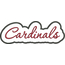 Cardinals Applique Script Satin Snap Shot