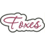 Foxes Applique Script Satin Snap Shot
