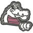 Gator Mascot Applique Snap Shot