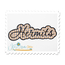 Hermits Applique Script Satin
