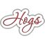 Hogs Applique Script Zig Zag Snap Shot