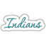 Indians Applique Script Zig Zag Snap Shot