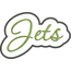 Jets Applique Script Satin Snap Shot