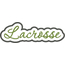Lacrosse Applique Script Satin Snap Shot
