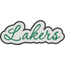 Lakers Applique Script Satin Snap Shot
