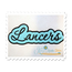 Lancers Applique Script Satin
