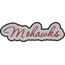 Mohawks Applique Script Satin Snap Shot