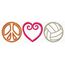 Peace Love Volleyball Snap Shot