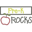 Pre K Rocks Chalkboard Applique Snap Shot